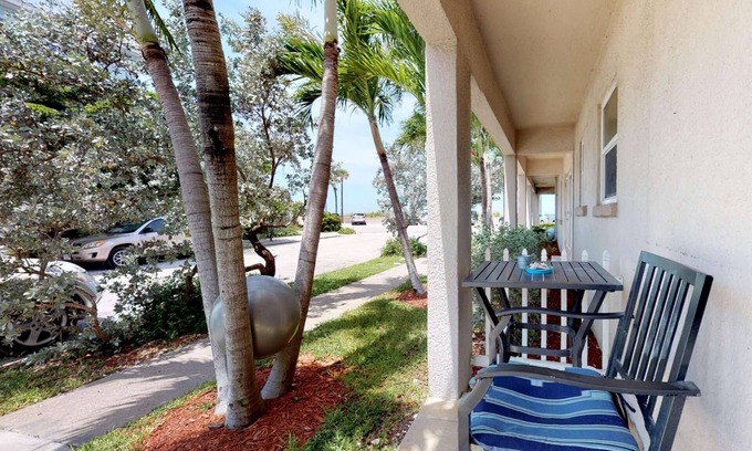 Pass-a-Grille Historic District Condo | Located on Historic Pass-A-Grille Beach. Steps to Sand, Heated Pool, Near Food and Free Parking!