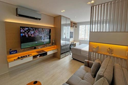 Gonzaga Apartment | Loft Executivo Moderno com Garagem - Coração do Gonzaga