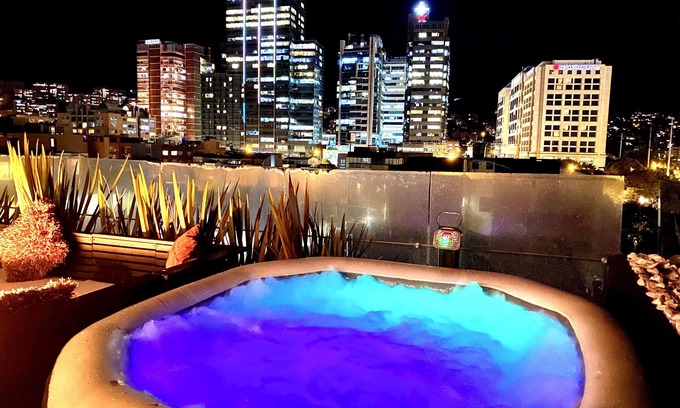 Santa Ana Apartment | Loft + private terrace with jacuzzi, fireplaces, cinema, panoramic view