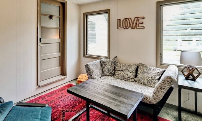 Verona Apartment | Look out at the treetops at the cozy Paoli Nest. Near Epic Systems and Madison.