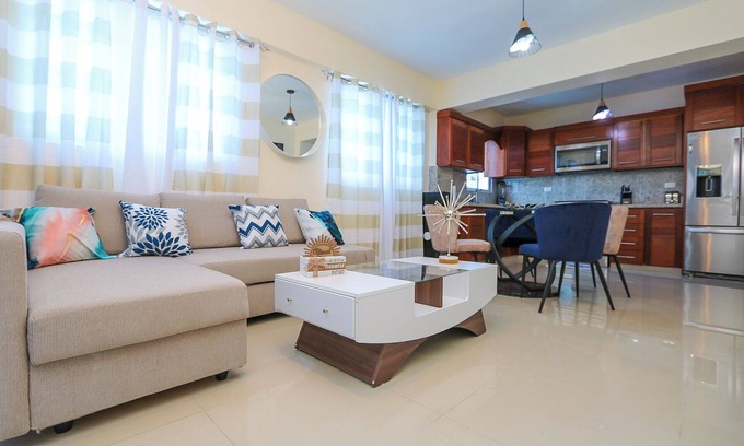 San Cristobal Apartment | Lovely 2 Bd-2Bath Apt w. A|C Garage & Rooftop