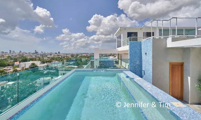 Santo Domingo Apartment | LUX DOWNTOWN 3BR APT + PRIVATE TERRACE | POOL+GYM