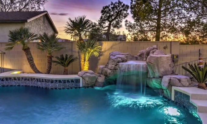 Mission Hills Villa | Lux Mansion w 7BR, Spa, Pool, Gym, Games &Casita