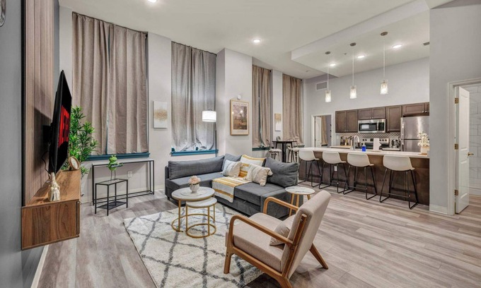 Gateway District Apartment | Luxe Flat w/Heated Pool & Sauna Gym Heart of DT