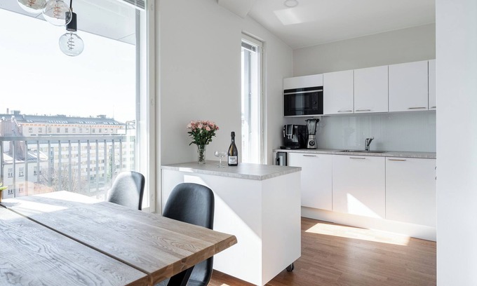 Tampere Apartment | Luxurious 1BR Penthouse with Balcony