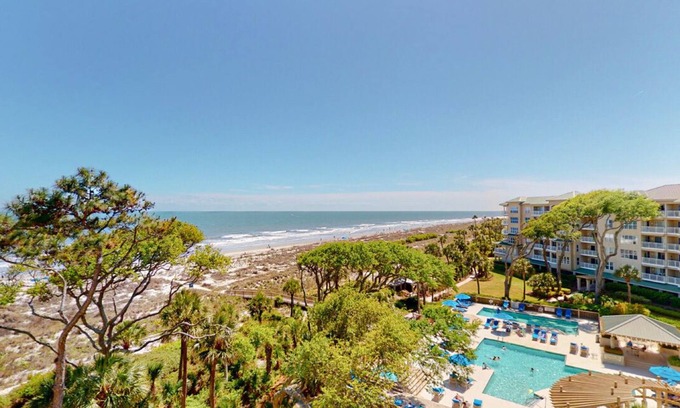 Palmetto Dunes Villa | Luxurious 5th floor One of a Kind Oceanfront Penthouse!