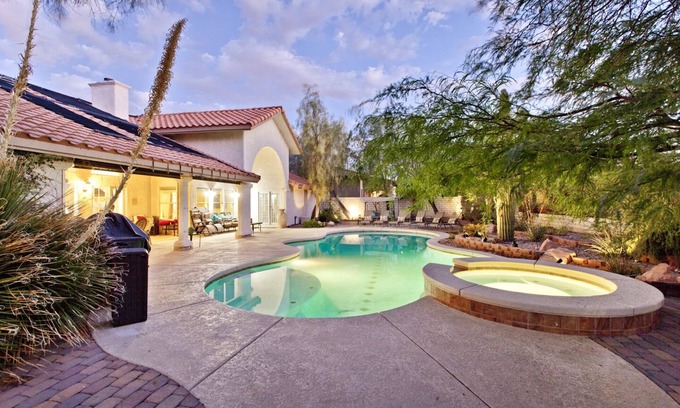 Canyon Gate House | Luxurious Vegas Retreat: 4BR Paradise with Pool & Game Room for Large Groups