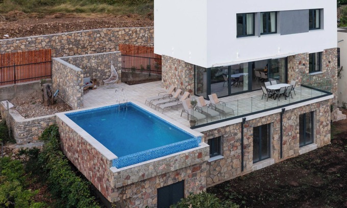 Rezevici Villa | Luxury 4-bedroom Villa Mare with infinity pool in charming Petrovac