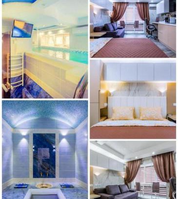 Pechers'kyi District Apartment | Luxury Apartment with Pool and Hammam