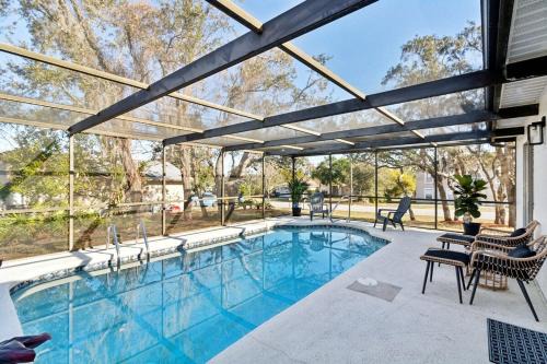 Spring Hill House | Luxury getaway, relax, and recharge! Tropical Florida Getaway Heated Pool Extra Fee