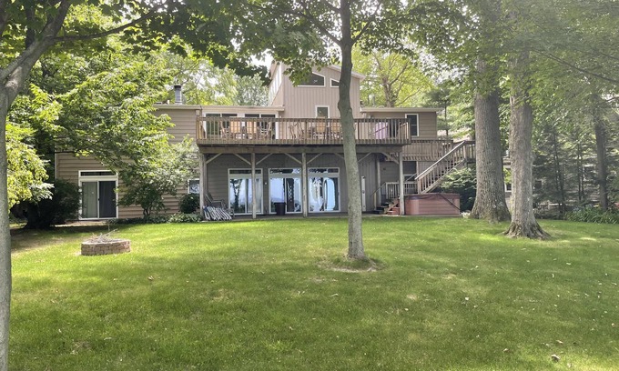 Riverside House | Luxury Home on Lake Michigan! Private Beach, Pool and Hot Tub