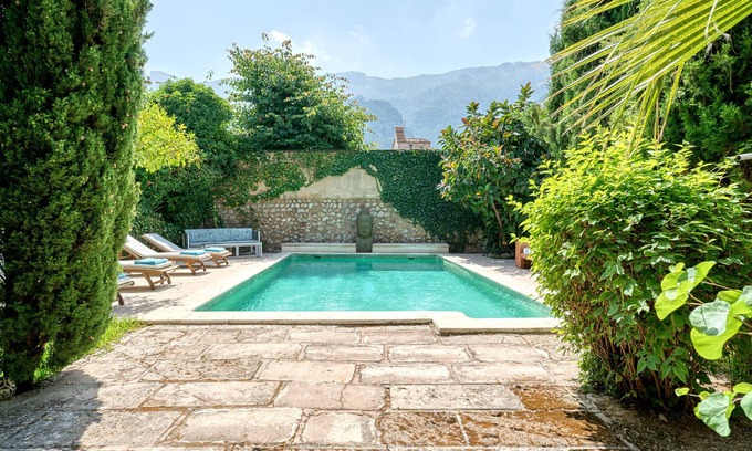 Soller Villa | Luxury Town Villa With Big Pool and Garden, parking, AC in all bedrooms