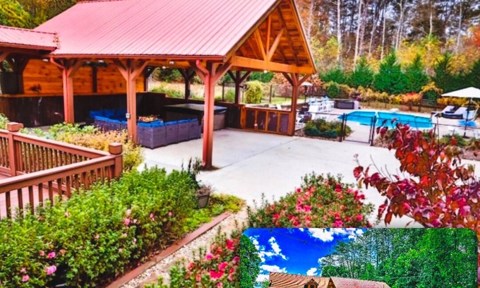 Morganton Cabin | Luxury w/Heated Pool, XL Hot-Tub & Deluxe Outdoors
