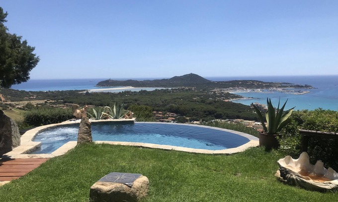 Campulongu House | Magnificent villa with breathtaking sea view, panoramic swimming pool, garden and WI-FI