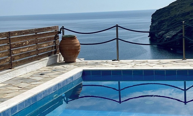 Andros Town House | Maisonette with unlimited sea view and private pool