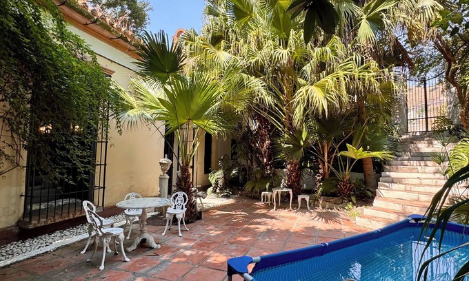 Almunecar House | Manor house with large tropical garden, swimming pool and spectacular views.