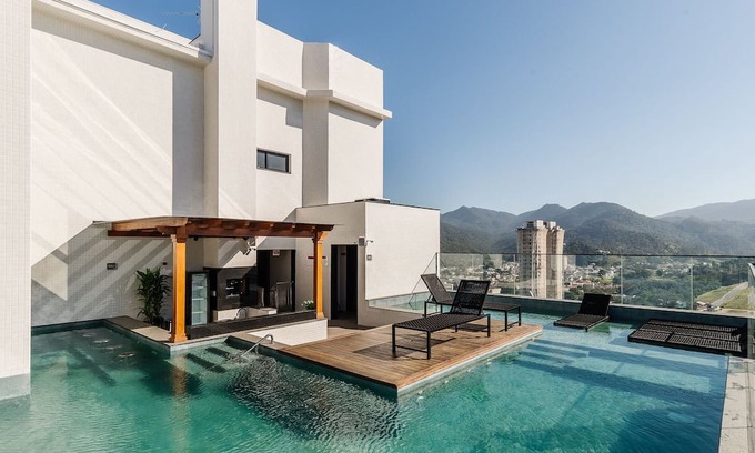 Centro Apartment | MHFA Studios em Prédio Luxuoso Vista Mar