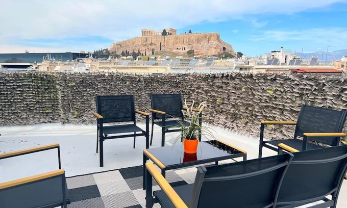 Athens City Centre Apartment | Minimal luxury 5BDR apt w/terrace AcropolisView