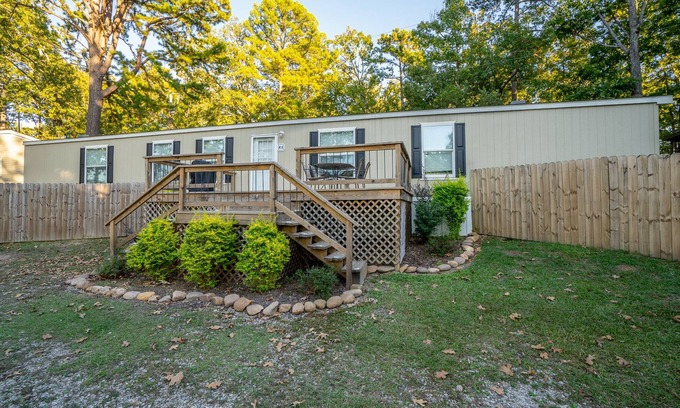 Royal House | Mobile Home E-2 at Safe Harbor Brady Mountain on Lake Ouachita!