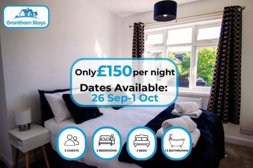 Grantham House | Modern 3BR near Grantham Town, WiFi, Parking