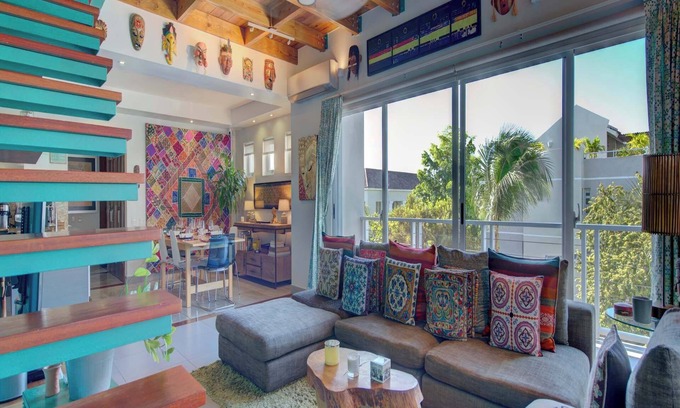 Punta Cana Village Apartment | Modern & Artsy 3rd-Floor Penthouse w 600sqft Rooftop Terrace, Sleeps 6
