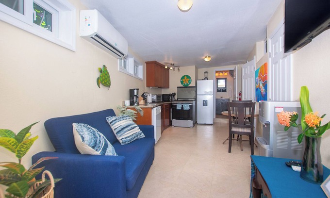 Antoneys Cay House | Modern Casita with Dock and pool steps from the beach With great Snorkeling