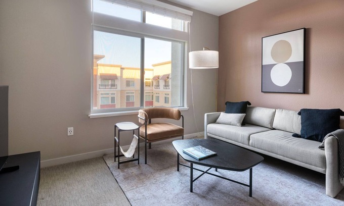 Dublin Apartment | Modern Dublin 1BR w/Parking, Gym & A/C, nr Shopping, by Blueground