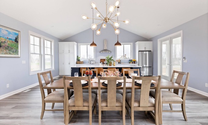 Baroda House | Modern Farmhouse in Michigan Wine Country with pool