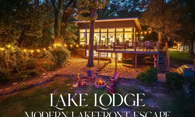 Rockwell House | Modern Lakefront Escape | Private Dock | Hot Tub