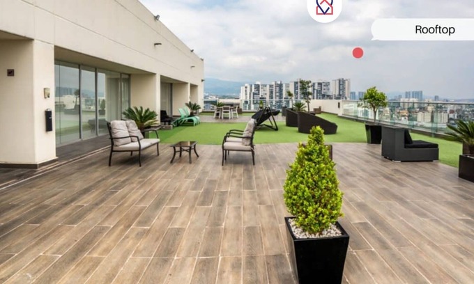 Huixquilucan Apartment | Modern Loft | Gym + Rooftop l Interlomas