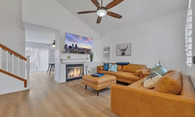 Lancaster House | Modern Midcentury: Massage Chair, BBQ, TV, Sleeps 6