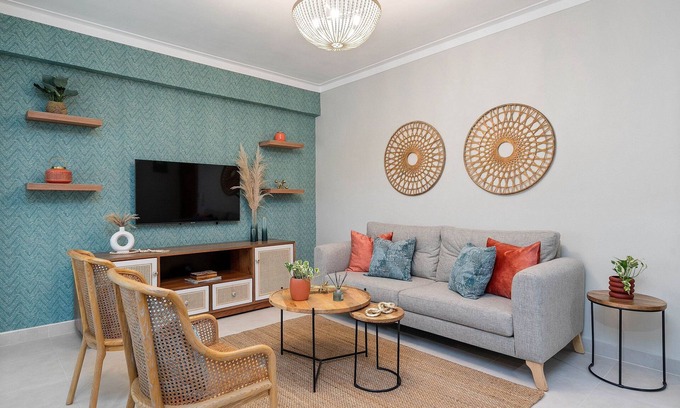 Downtown Santo Domingo Condo | Modern-Safe-Lovely-1bd-w/pool-A/C-WiFi-YellowKey*