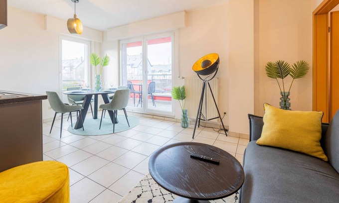 Esch-sur-Alzette Apartment | Modern, Stylish Apartment w / Balcony View