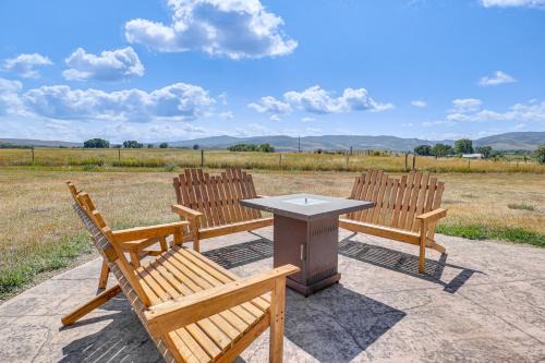 Carbon County House | Mountain-View Log Cabin in Wyoming Wilderness