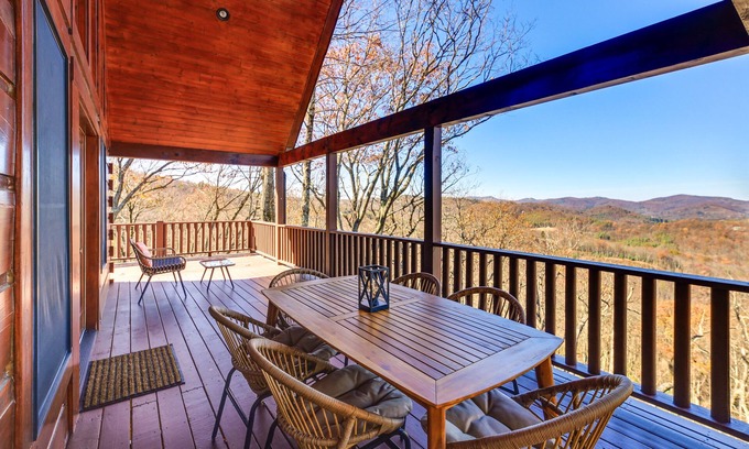 Sparta Cabin | Mtn-View Blue Ridge Cabin on Over 2 Acres!