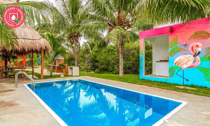 Chelem Villa | Natural Refuge min. from the sea | Flamingo Villas