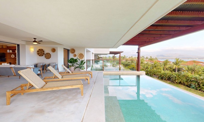 Punta de Mita Apartment | New Luxury Unit at El Encanto Ocean View Retreat, Private Pool, Golf Cart.