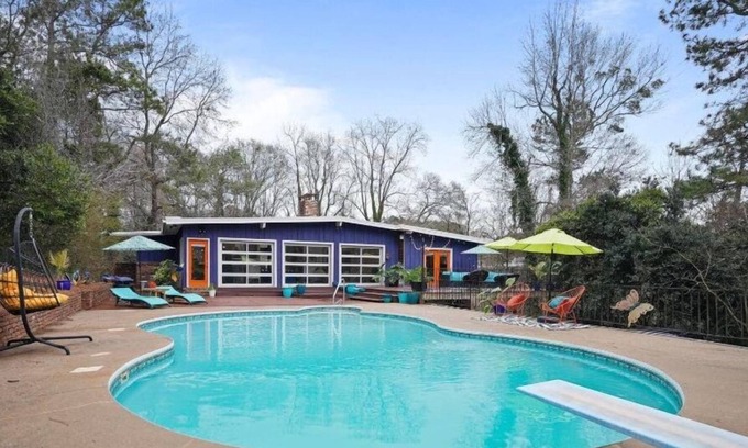 College Park House | NEW! Magnificent Midcentury Lake House w/ a Pool