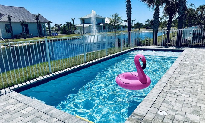 Fort Morgan House | NEW! Private Heated Pool/Walk 2 Beach/Cottage in Gated Resort/Pickleball/Spa