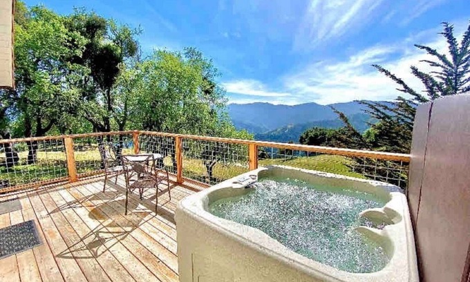 Carmel Valley Cottage | NEW! Soak in a Private Hot Tub while you Enjoy the Mountain Views