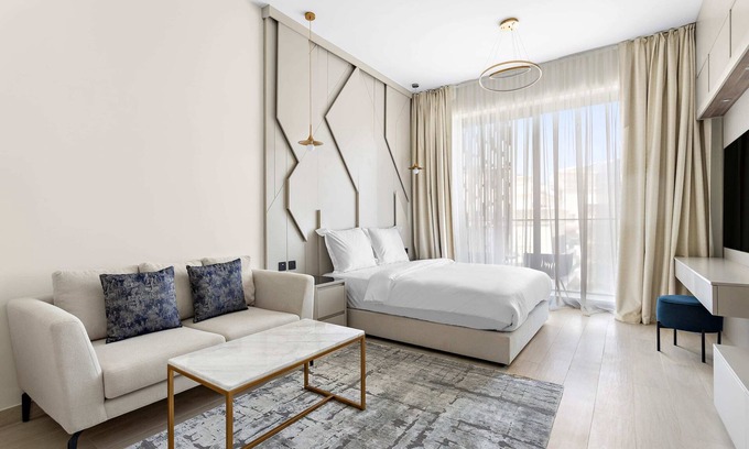 Al Barsha Apartment | New Studio in Arjan with pool game room and cinema