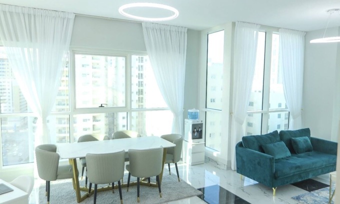 Sharjah Apartment | New sunny spacious 2BR beach view APT