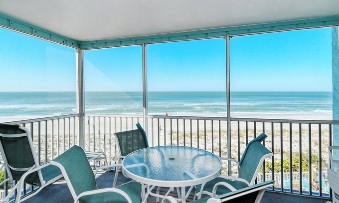 Bradenton Beach Condo | New to Rental Market! Beachfront, sunsets and waves! Call today while Fall and Winter bookings are still available!
