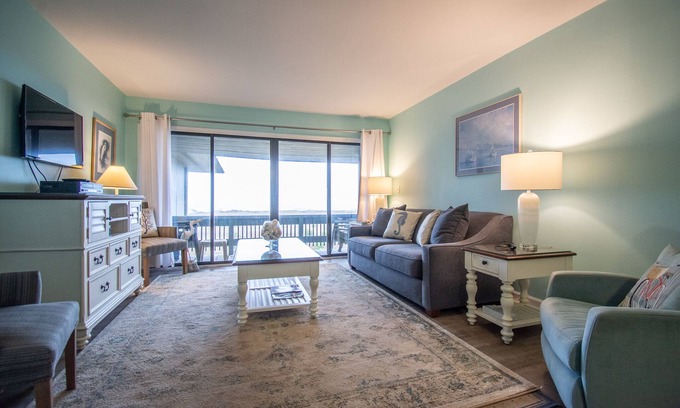 Saint Helena Island Villa | New to VRBO! Resort Access Included! 406 Capt John Fripp Villa II. Perfect Central Fripp Island Location!