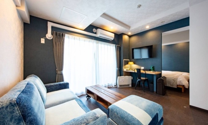 Kotoni Hotel | New York Brooklyn style US deluxe twin room sta/Sapporo Hokkaidō