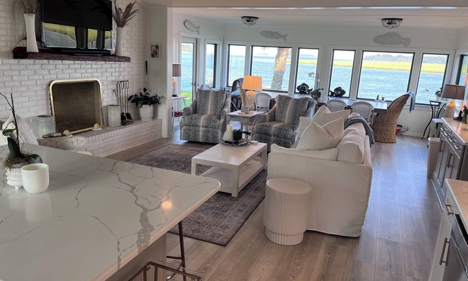 Okatie House | Newly renovated 3BR river home with views nestled between Beaufort and Bluffton