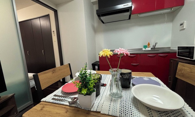 Namba Apartment | NEWOPEN! Right next to Dotonbori - Max 4 people - Osaka Travel - Shinsaibashi - 6 min walk from Nippombashi Station