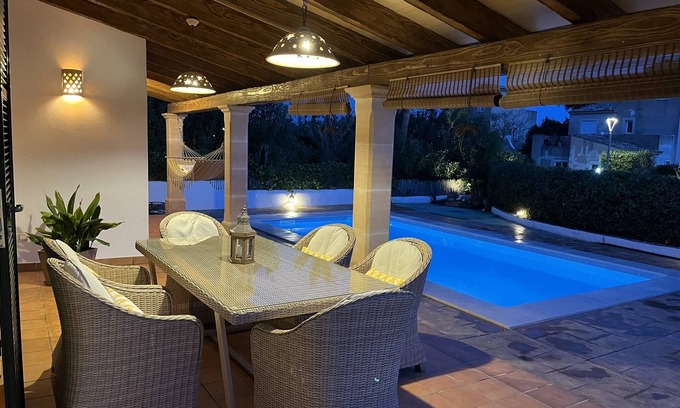 Sa Rapita Ski Chalet | NICE AND COZY HOUSE WITH SWIMMING POOL, BICYCLES, GAMES. FERGELAN