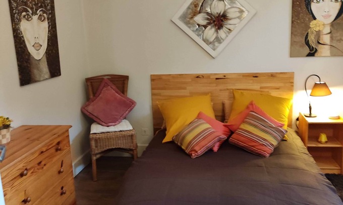 Rumilly Apartment | Nice bedroom with dressing room in beautiful apartment