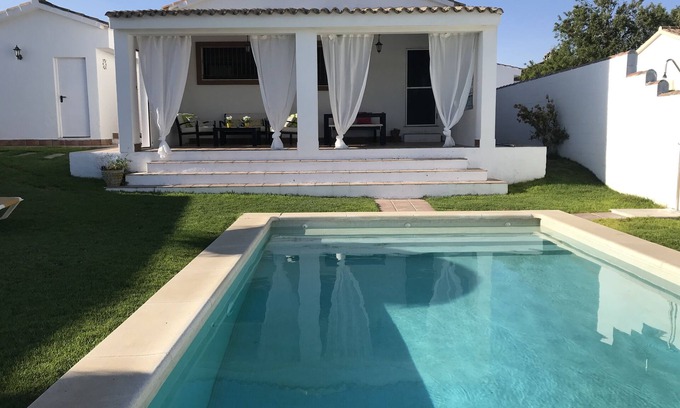 Los Franceses-la Vega House | Nice house with wifi, swimming pool, wood burning fireplace, barbecue, beach 15 min
